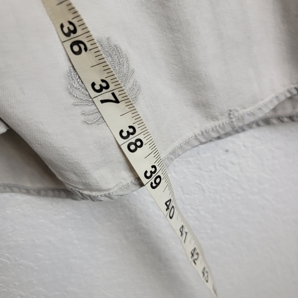 Soft Surroundings Paisley Park Lyocell Peacock Tunic Dress Gray XL - Picture 6 of 7